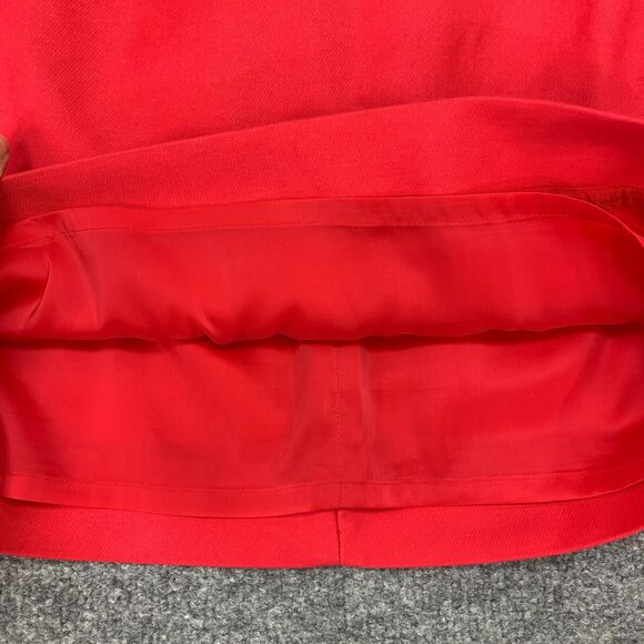 J Crew Postage Stamp Sailor Mini Skirt Women 8 Watermelon Lined Nautical Buttons - Picture 6 of 12